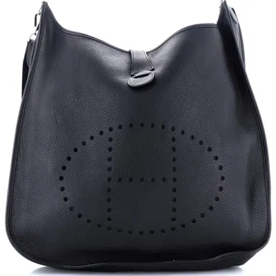 Pre-owned Hermes  Hermes Evelyne Bag Gen Iii Clemence Tgm In Black