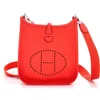 Pre-owned Hermes  Hermes Evelyne Bag Gen Iii Clemence Tpm In Red
