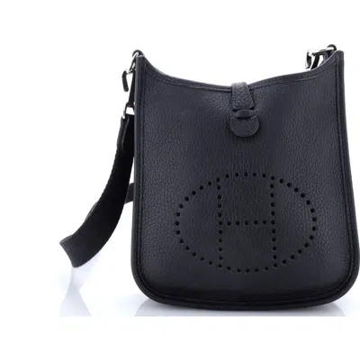 Pre-owned Hermes  Hermes Evelyne Bag Gen Iii Clemence Tpm In Black