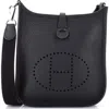 Pre-owned Hermes  Hermes Evelyne Bag Gen Iii Clemence Tpm In Black