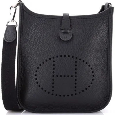 Pre-owned Hermes  Hermes Evelyne Bag Gen Iii Clemence Tpm In Black