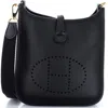 Pre-owned Hermes  Hermes Evelyne Bag Gen Iii Clemence Tpm In Black