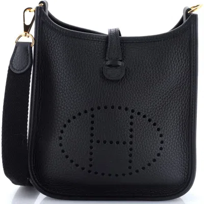 Pre-owned Hermes  Hermes Evelyne Bag Gen Iii Clemence Tpm In Black