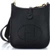 Pre-owned Hermes  Hermes Evelyne Bag Gen Iii Clemence Tpm In Black
