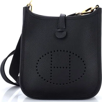 Pre-owned Hermes  Hermes Evelyne Bag Gen Iii Clemence Tpm In Black