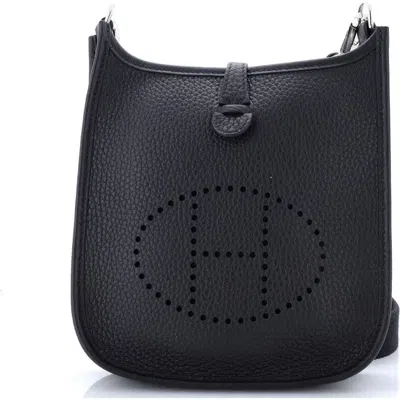 Pre-owned Hermes  Hermes Evelyne Bag Gen Iii Clemence Tpm In Black