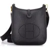 Pre-owned Hermes  Hermes Evelyne Bag Gen Iii Clemence Tpm In Black