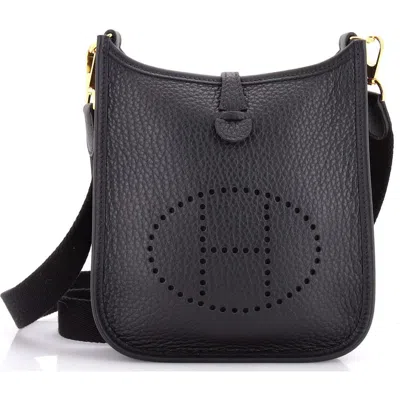 Pre-owned Hermes  Hermes Evelyne Bag Gen Iii Clemence Tpm In Black
