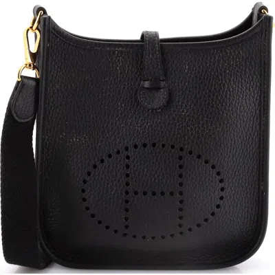 Pre-owned Hermes  Hermes Evelyne Bag Gen Iii Clemence Tpm In Black
