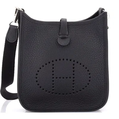 Pre-owned Hermes  Hermes Evelyne Bag Gen Iii Clemence Tpm In Black