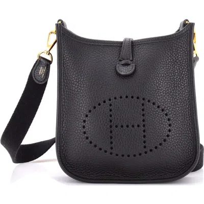 Pre-owned Hermes  Hermes Evelyne Bag Gen Iii Clemence Tpm In Black