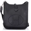 Pre-owned Hermes  Hermes Evelyne Bag Gen Iii Clemence Tpm In Black