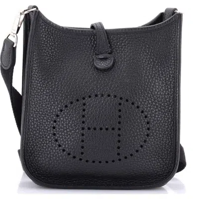 Pre-owned Hermes  Hermes Evelyne Bag Gen Iii Clemence Tpm In Black