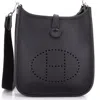 Pre-owned Hermes  Hermes Evelyne Bag Gen Iii Clemence Tpm In Black