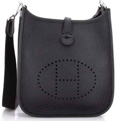 Pre-owned Hermes  Hermes Evelyne Bag Gen Iii Clemence Tpm In Black