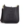 Pre-owned Hermes  Hermes Evelyne Bag Gen Iii Clemence Tpm In Black