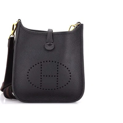 Pre-owned Hermes  Hermes Evelyne Bag Gen Iii Clemence Tpm In Black
