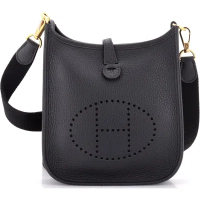Pre-owned Hermes  Hermes Evelyne Bag Gen Iii Clemence Tpm In Black