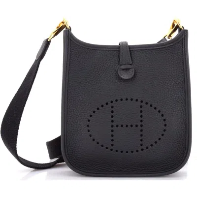 Pre-owned Hermes  Hermes Evelyne Bag Gen Iii Clemence Tpm In Black