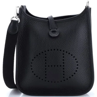 Pre-owned Hermes  Hermes Evelyne Bag Gen Iii Clemence Tpm In Black