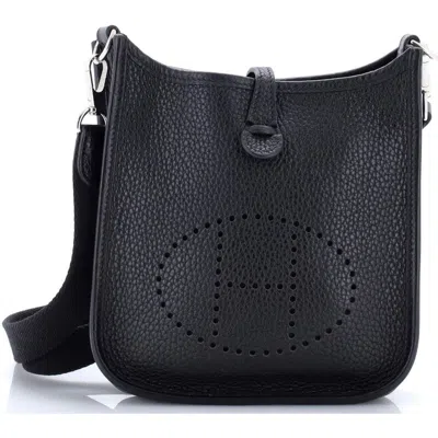 Pre-owned Hermes  Hermes Evelyne Bag Gen Iii Clemence Tpm In Black