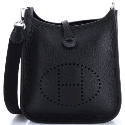 Pre-owned Hermes  Hermes Evelyne Bag Gen Iii Clemence Tpm In Black
