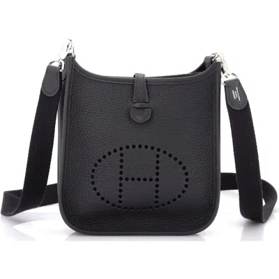 Pre-owned Hermes  Hermes Evelyne Bag Gen Iii Clemence Tpm In Black