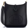 Pre-owned Hermes  Hermes Evelyne Bag Gen Iii Clemence Tpm In Black