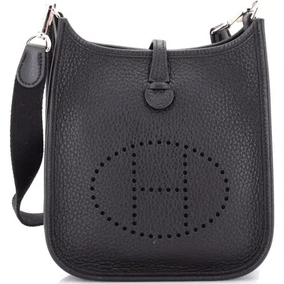 Pre-owned Hermes  Hermes Evelyne Bag Gen Iii Clemence Tpm In Black