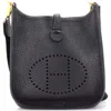 Pre-owned Hermes  Hermes Evelyne Bag Gen Iii Clemence Tpm In Black