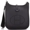 Pre-owned Hermes  Hermes Evelyne Bag Gen Iii Clemence Tpm In Black