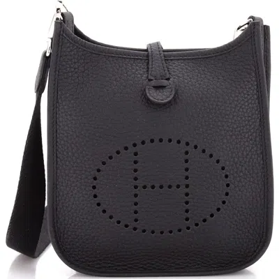Pre-owned Hermes  Hermes Evelyne Bag Gen Iii Clemence Tpm In Black