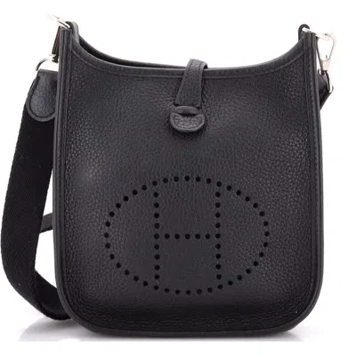 Pre-owned Hermes  Hermes Evelyne Bag Gen Iii Clemence Tpm In Black