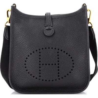 Pre-owned Hermes  Hermes Evelyne Bag Gen Iii Clemence Tpm In Black