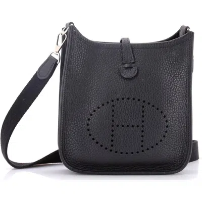 Pre-owned Hermes  Hermes Evelyne Bag Gen Iii Clemence Tpm In Black