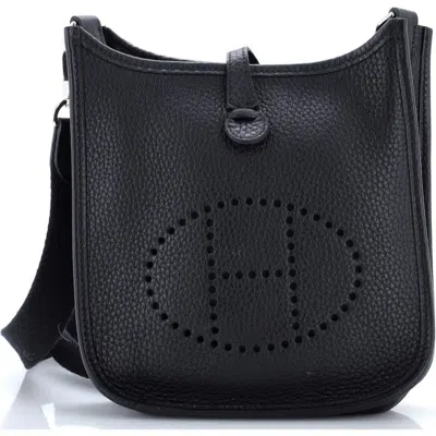 Pre-owned Hermes  Hermes Evelyne Bag Gen Iii Clemence Tpm In Black