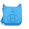 Pre-owned Hermes  Hermes Evelyne Bag Gen Iii Clemence Tpm In Blue