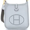 Pre-owned Hermes  Hermes Evelyne Bag Gen Iii Clemence Tpm In Blue