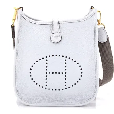 Pre-owned Hermes  Hermes Evelyne Bag Gen Iii Clemence Tpm In Blue