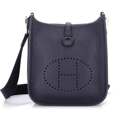 Pre-owned Hermes  Hermes Evelyne Bag Gen Iii Clemence Tpm In Blue