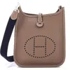Pre-owned Hermes  Hermes Evelyne Bag Gen Iii Clemence Tpm In Brown