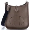 Pre-owned Hermes  Hermes Evelyne Bag Gen Iii Clemence Tpm In Brown