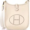 Pre-owned Hermes  Hermes Evelyne Bag Gen Iii Clemence Tpm In Neutral