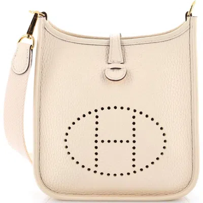Pre-owned Hermes  Hermes Evelyne Bag Gen Iii Clemence Tpm In Brown