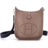 Pre-owned Hermes  Hermes Evelyne Bag Gen Iii Clemence Tpm In Brown