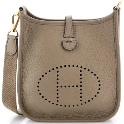 Pre-owned Hermes  Hermes Evelyne Bag Gen Iii Clemence Tpm In Brown