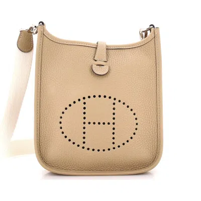 Pre-owned Hermes  Hermes Evelyne Bag Gen Iii Clemence Tpm In Brown