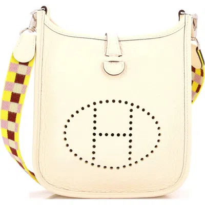 Pre-owned Hermes  Hermes Evelyne Bag Gen Iii Clemence Tpm In Brown