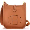 Pre-owned Hermes  Hermes Evelyne Bag Gen Iii Clemence Tpm In Gold