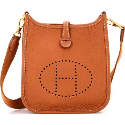 Pre-owned Hermes  Hermes Evelyne Bag Gen Iii Clemence Tpm In Brown